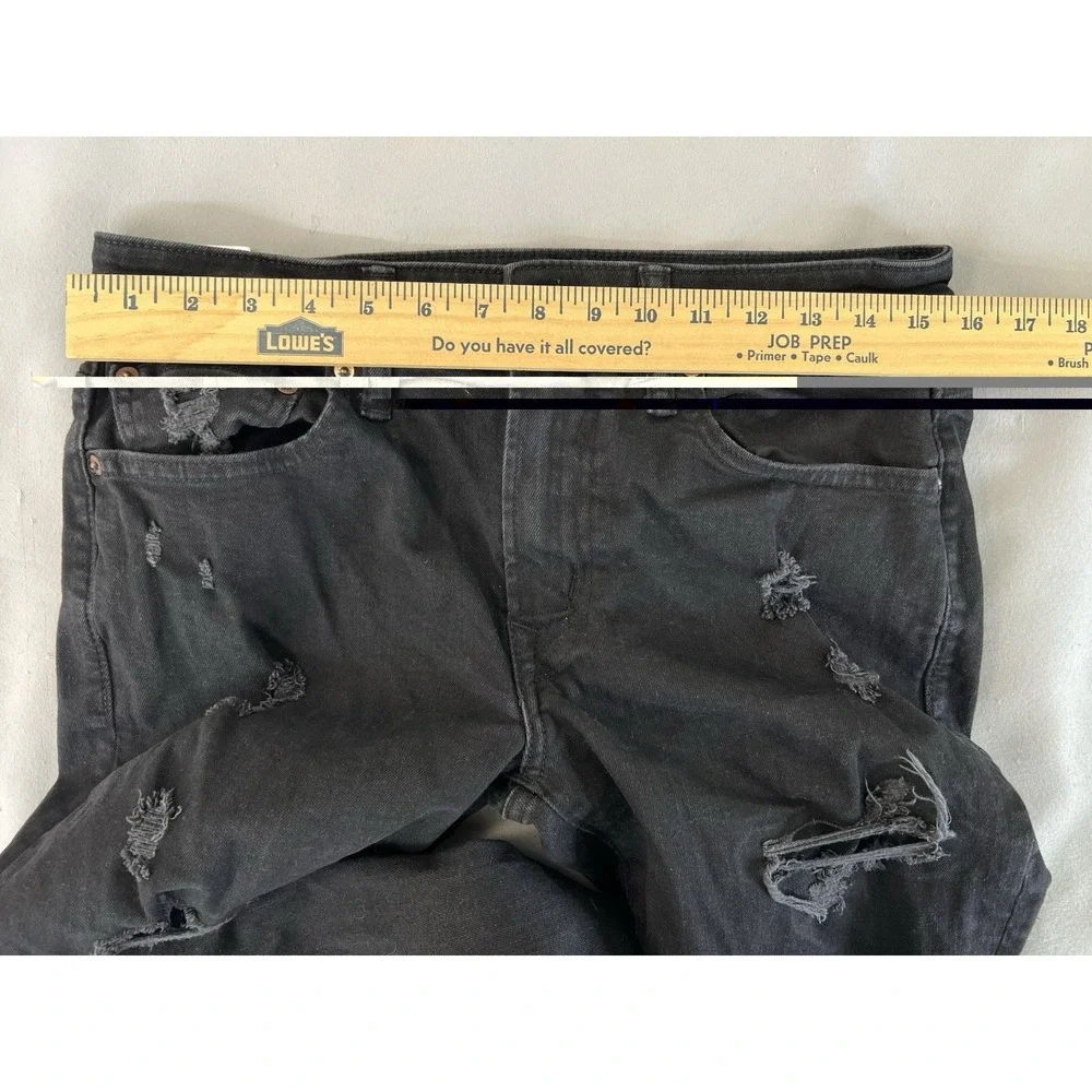 American Eagle‎ Jeans Mens 31x29  Next Level Air Flex Skinny Distressed Black